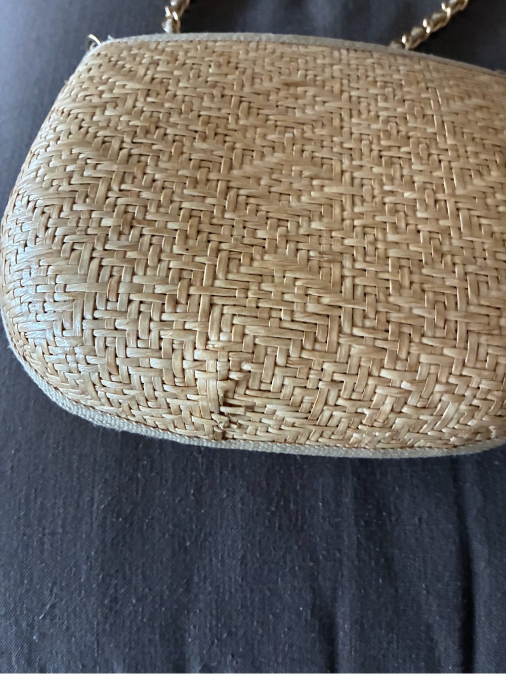 Vintage wicker handbag 1950’s - Picture 3 of 9